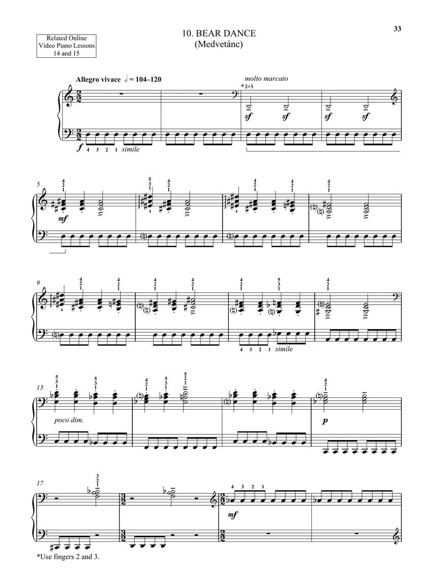 Ten Easy Pieces - Piano with Online Video Lessons