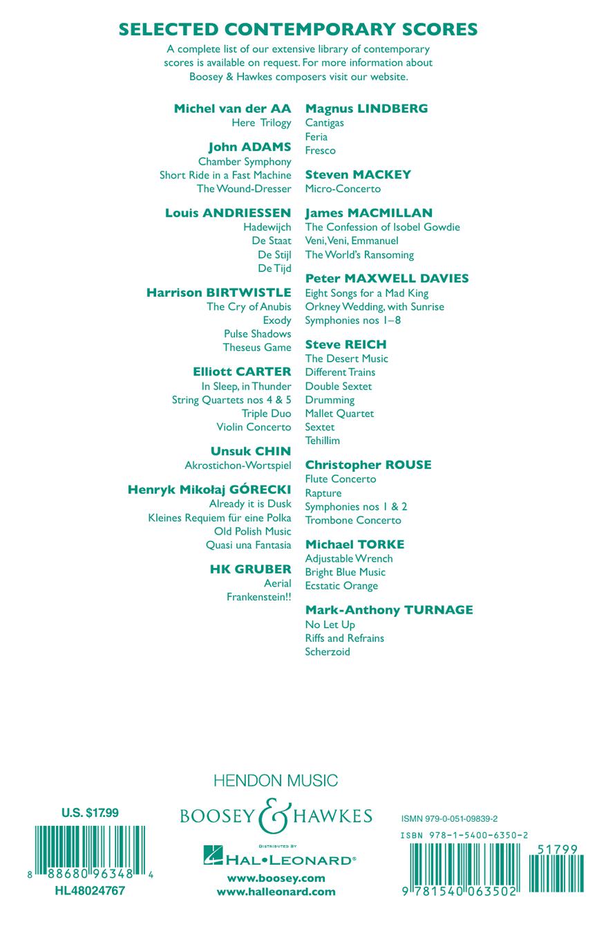 Duet For Two Violins And String Ensemble - Study Score