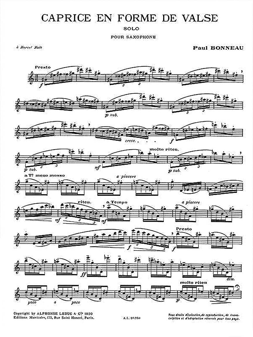 Bonneau Caprice En Forme De Valse