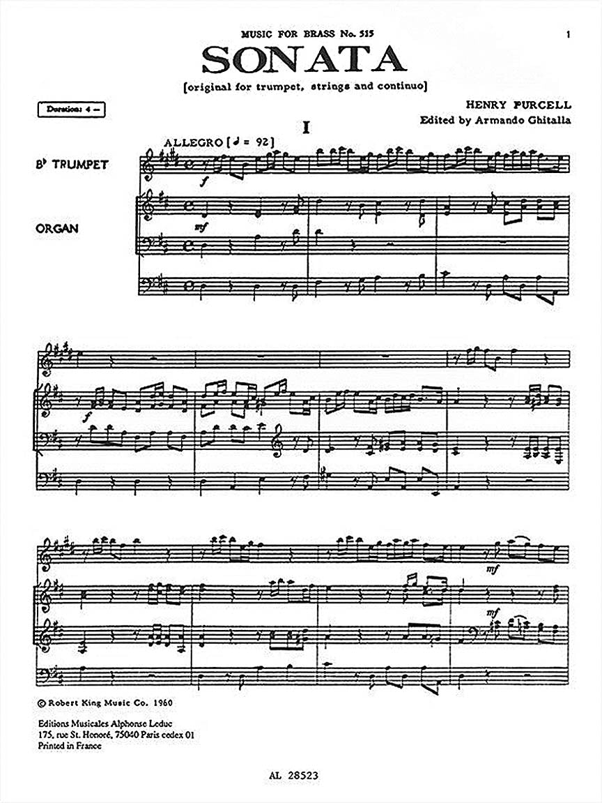 Purcell Sonata (trumpet & Organ)