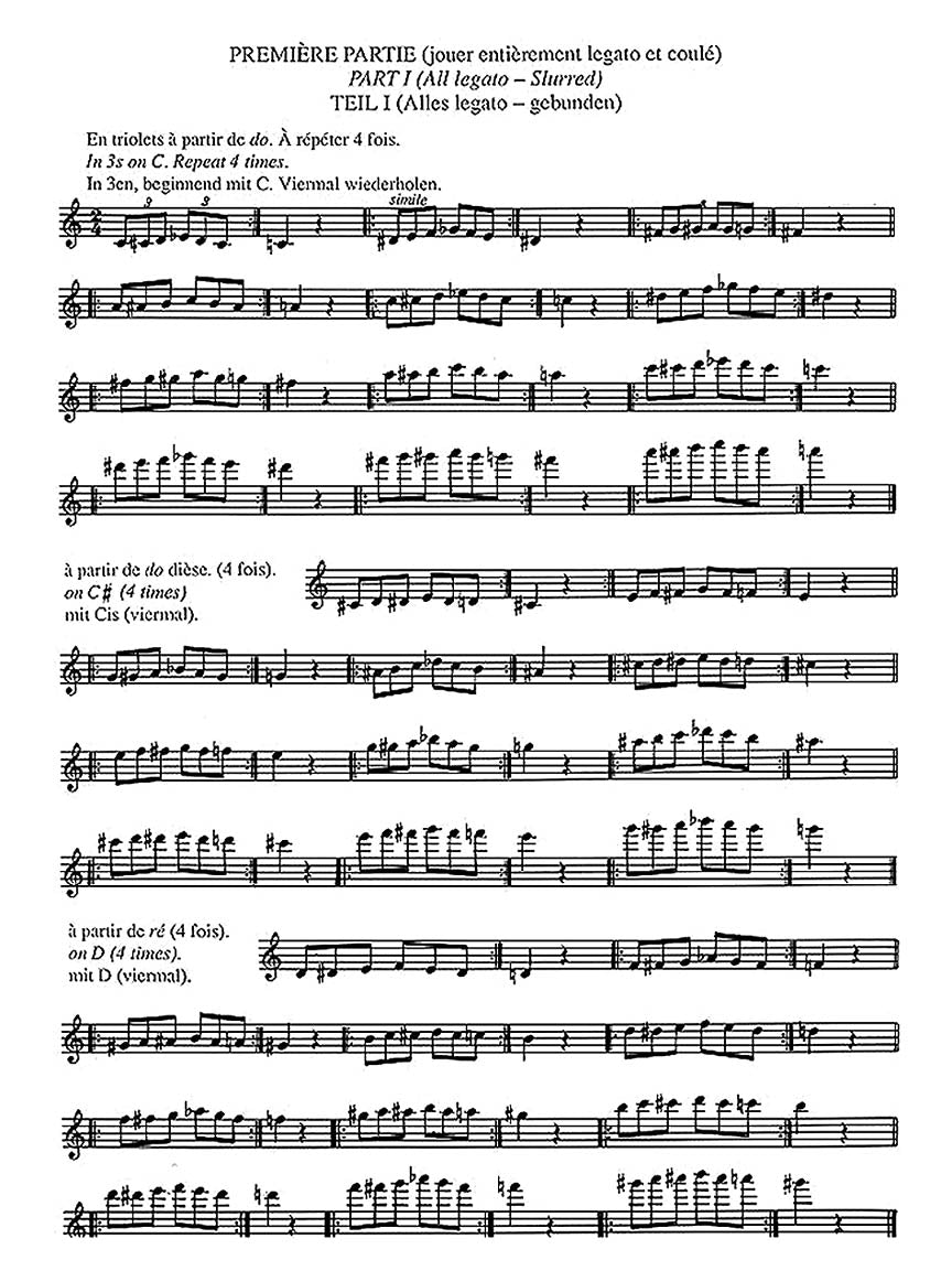 Moyse Exercices Systematiques Sur Les Chromatismes (flute Solo)