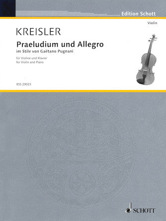 Kreisler: Praeludium and Allegro in Style of Gaetano Pugnani for Violin