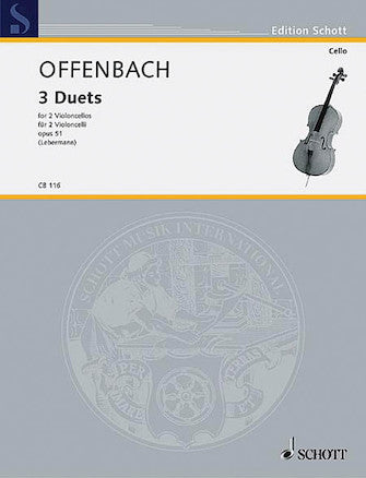 Offenbach 3 Duets Op. 51 - 2 Cellos
