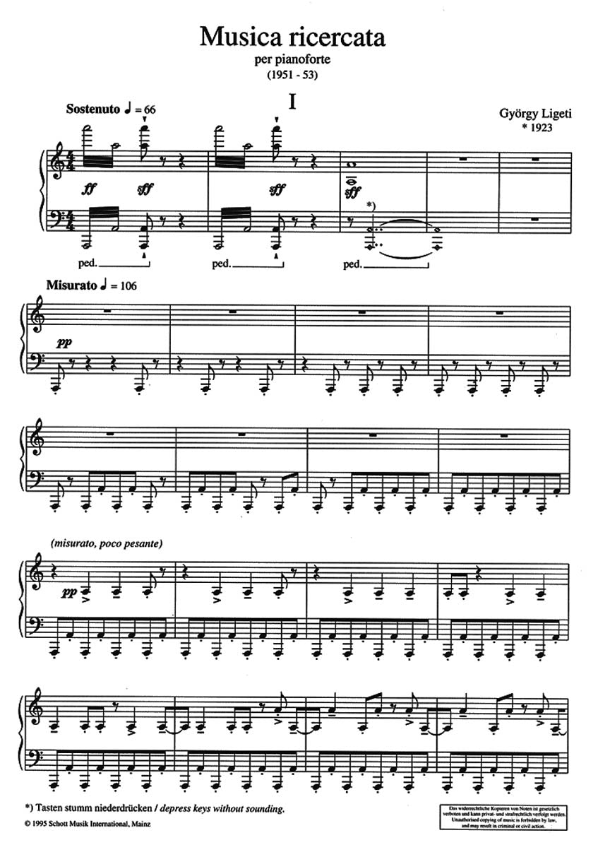 Ligeti Musica Ricercata