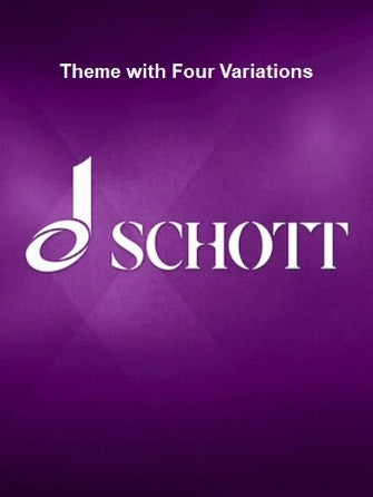 Hindemith: Theme with Four Variations, full score for string orchestra and piano, Schott ED 92