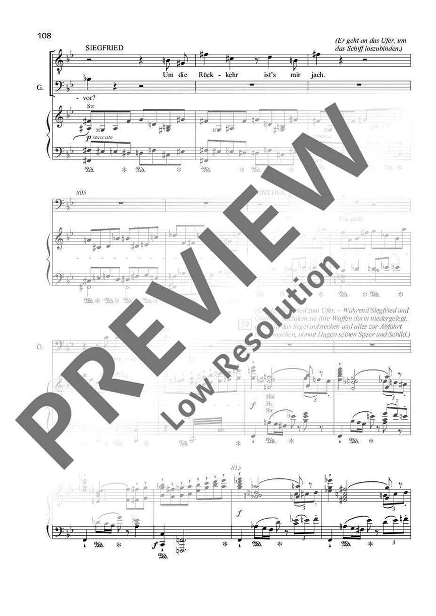 Wagner Gotterdammerung - Der Ring des Nibelungen WWV 86 D