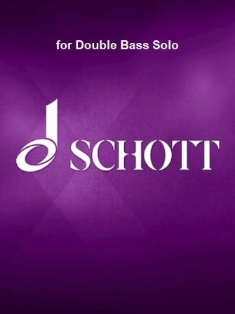 Hosokawa: for Double Bass Solo