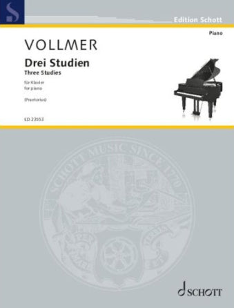 Vollmer: Three Studies on a Pavane by Michael Praetorious for Piano
