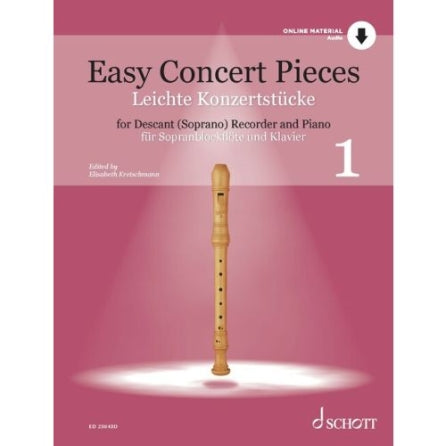 Easy Concert Pieces, Vol. 1 30 Pieces from 5 Centuries Descant Recorder and Piano