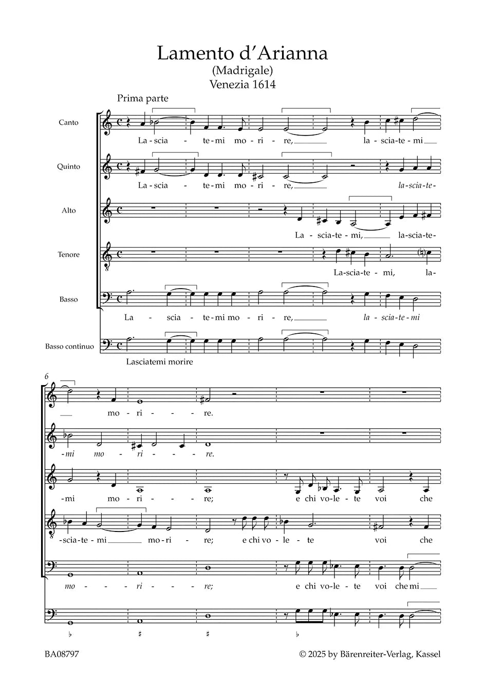 Monteverdi: Lamento d'Arianna