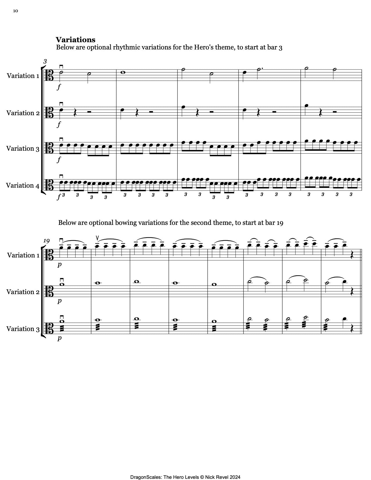 Revel: DragonScales The Hero Levels 25 Fantasy Etudes to Slay Evil, Viola Story (Level 1)