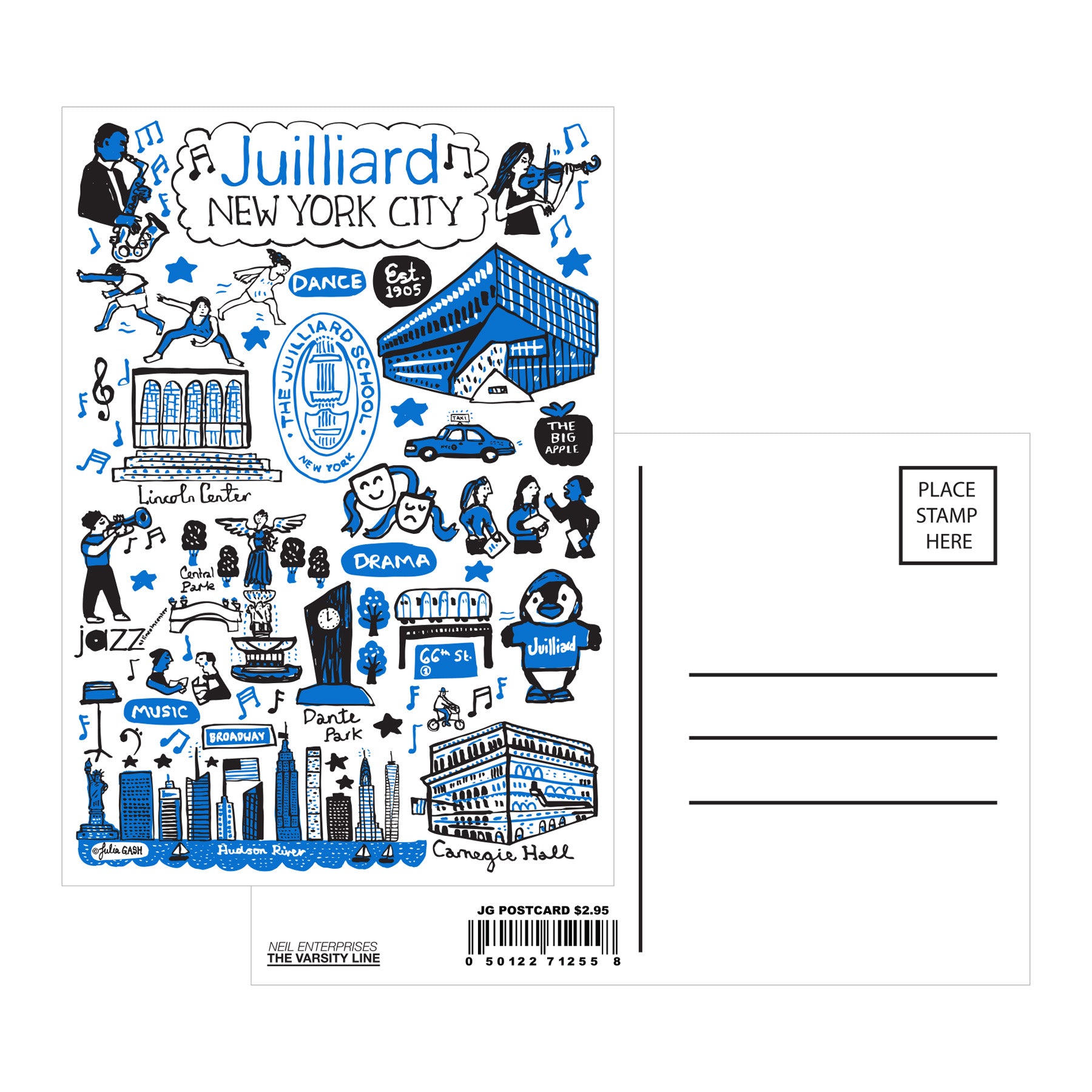 Postcard: Julia Gash Juilliard Art