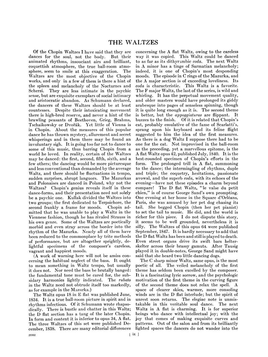 Chopin Waltzes Piano Solo