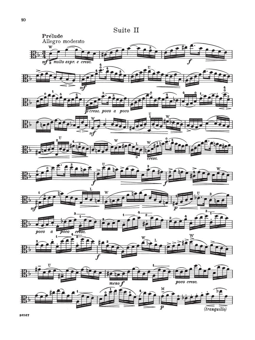 Bach 6 Suites Viola Solo