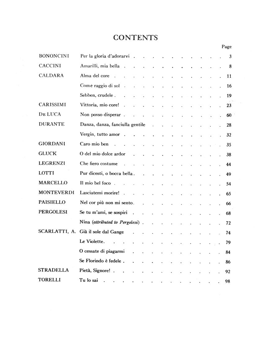 Twenty Four Italian Songs & Arias of the 17th & 18th Centuries Medium Low Voice Book Only