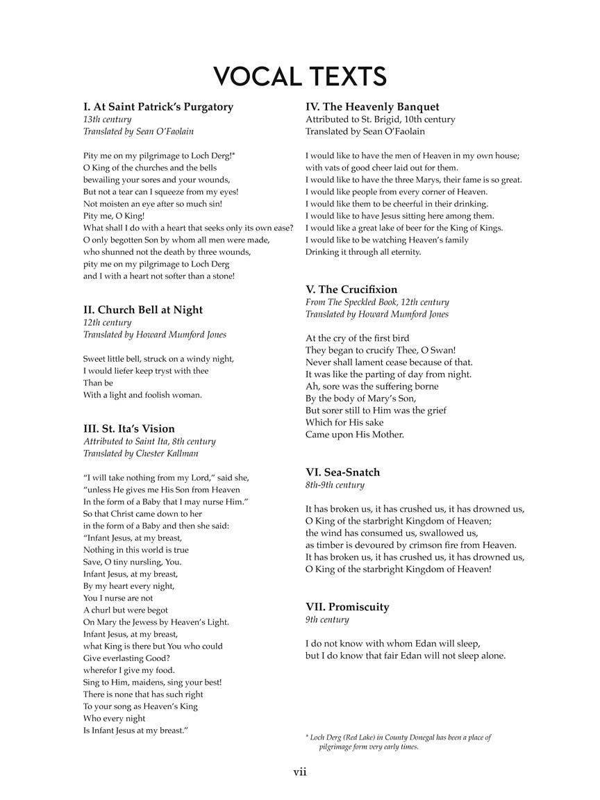 Barber: Hermit Songs High Voice, New Edition