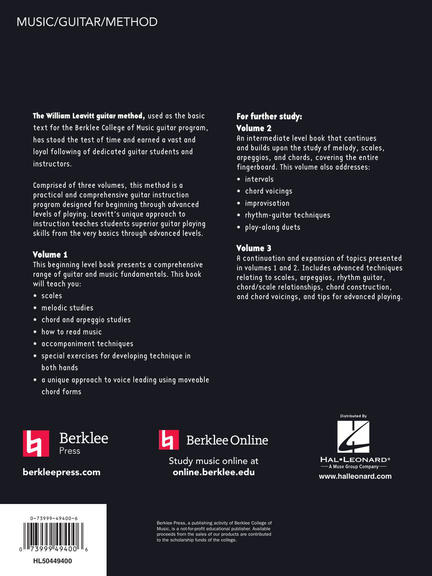 A Modern Method for Guitar - Volume 1