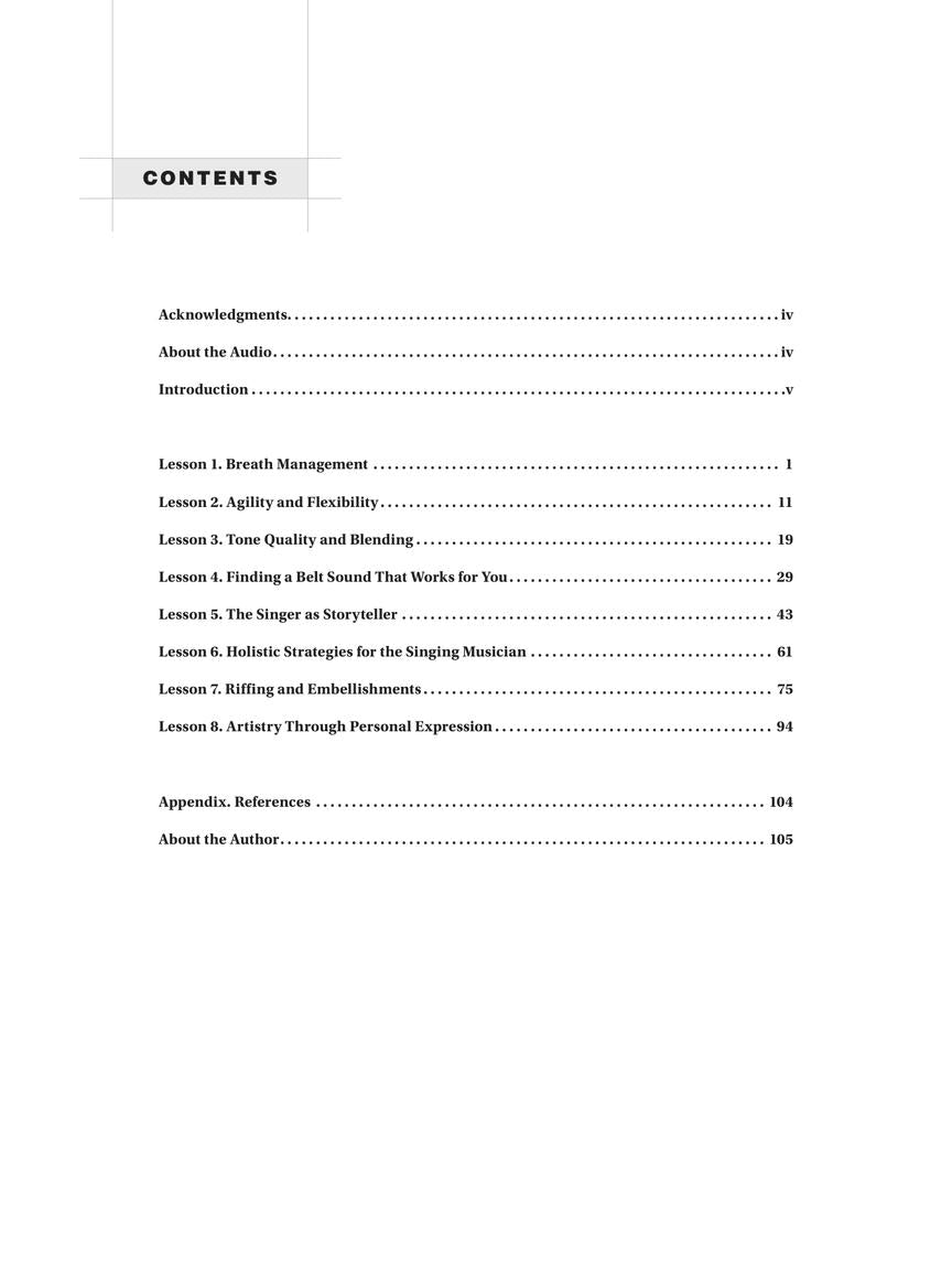 Vocal Studies for the Contemporary Singer