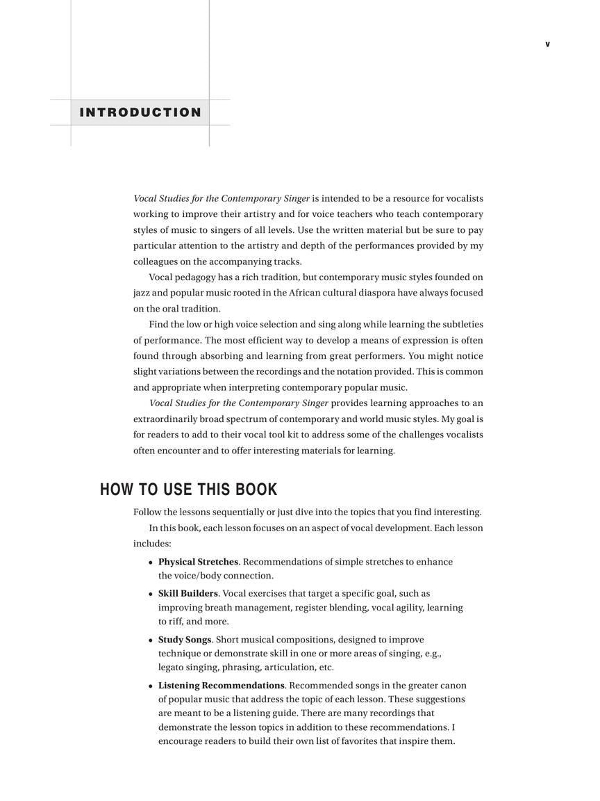 Vocal Studies for the Contemporary Singer