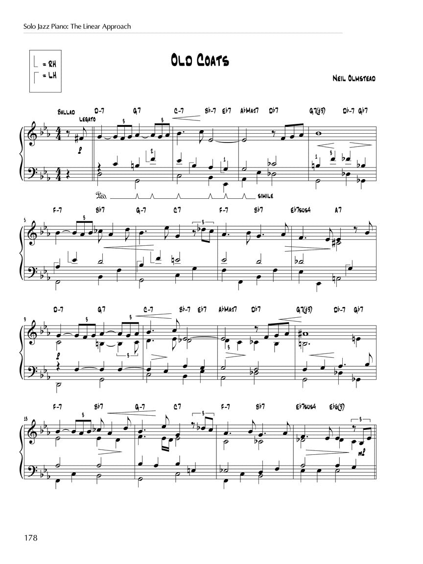 Solo Jazz Piano - The Linear Approach - Berklee Press