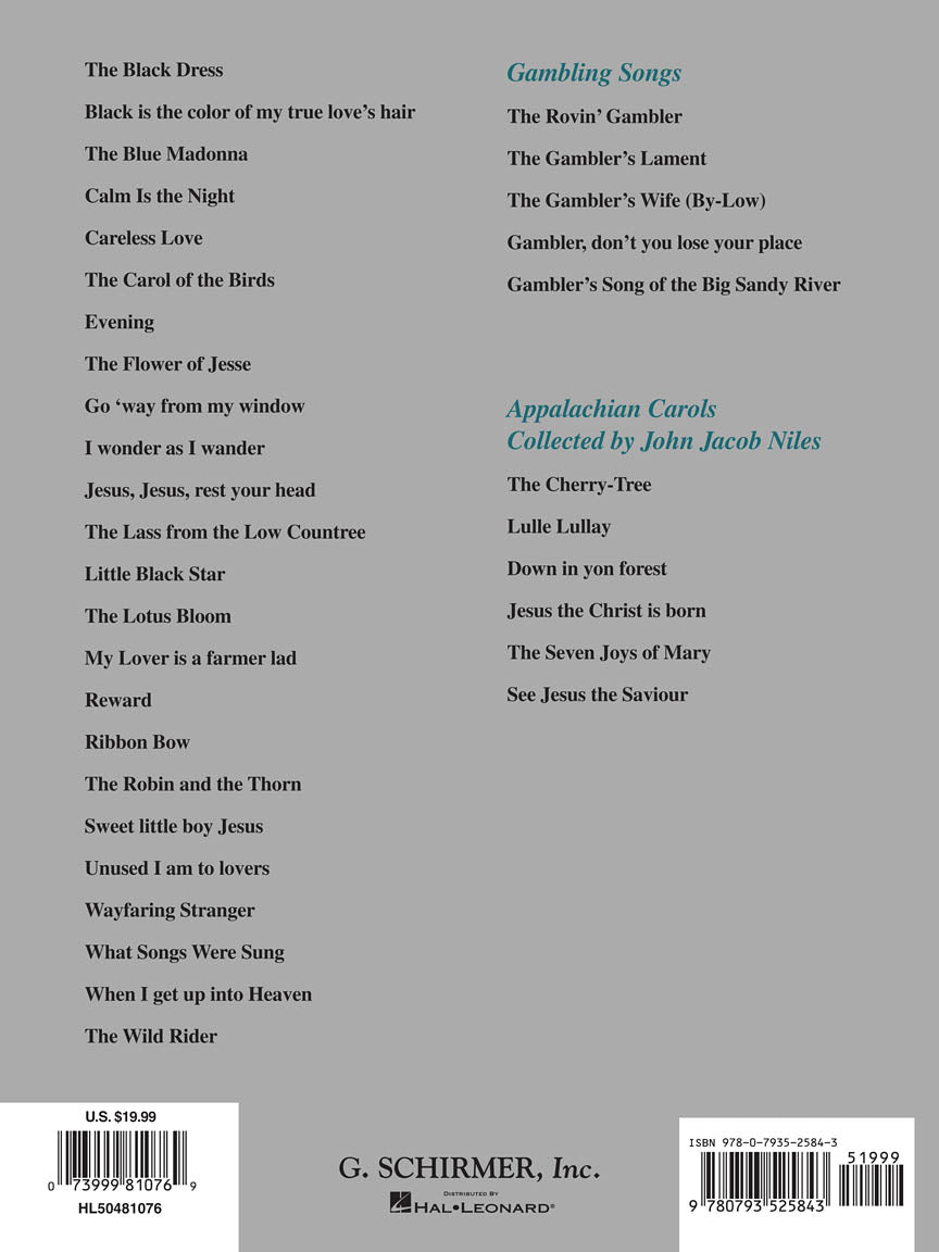 Niles, John Jacob - Songs of