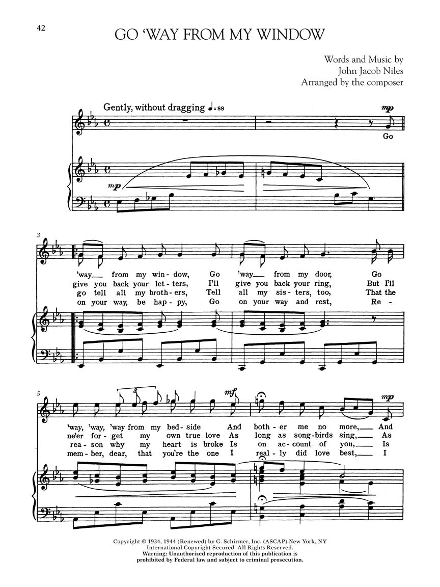 Niles, John Jacob - Songs of