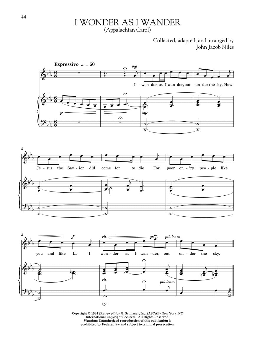 Niles, John Jacob - Songs of