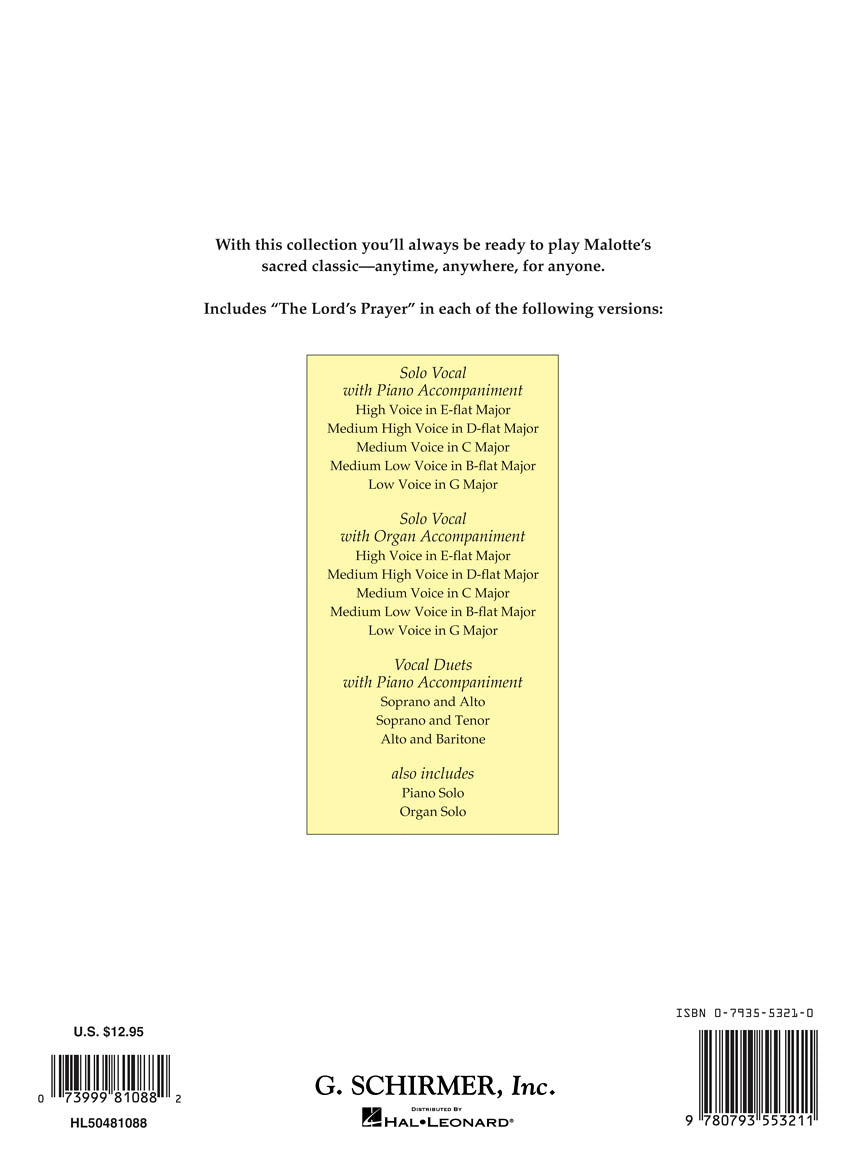 Malotte: Lord's Prayer, All Keys