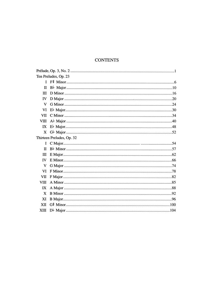 Rachmaninoff Complete Preludes, Op. 3, 23, 32