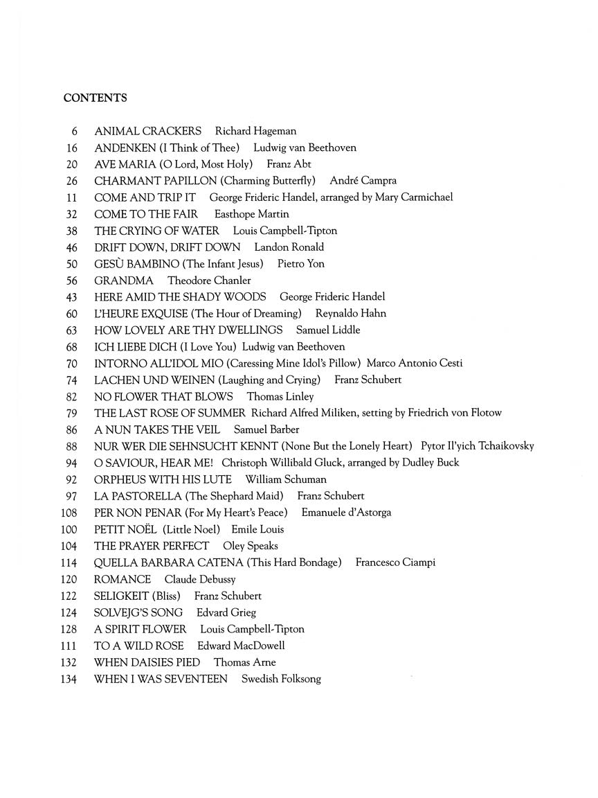 First Book of Soprano Solos, The - Part II