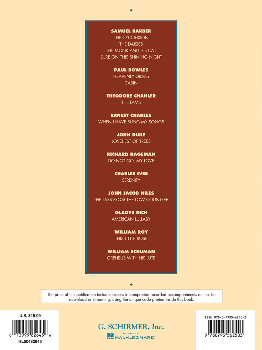 Fifteen American Art Songs High Voice