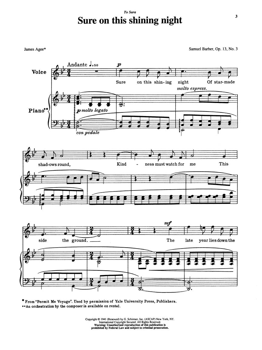 Fifteen American Art Songs High Voice