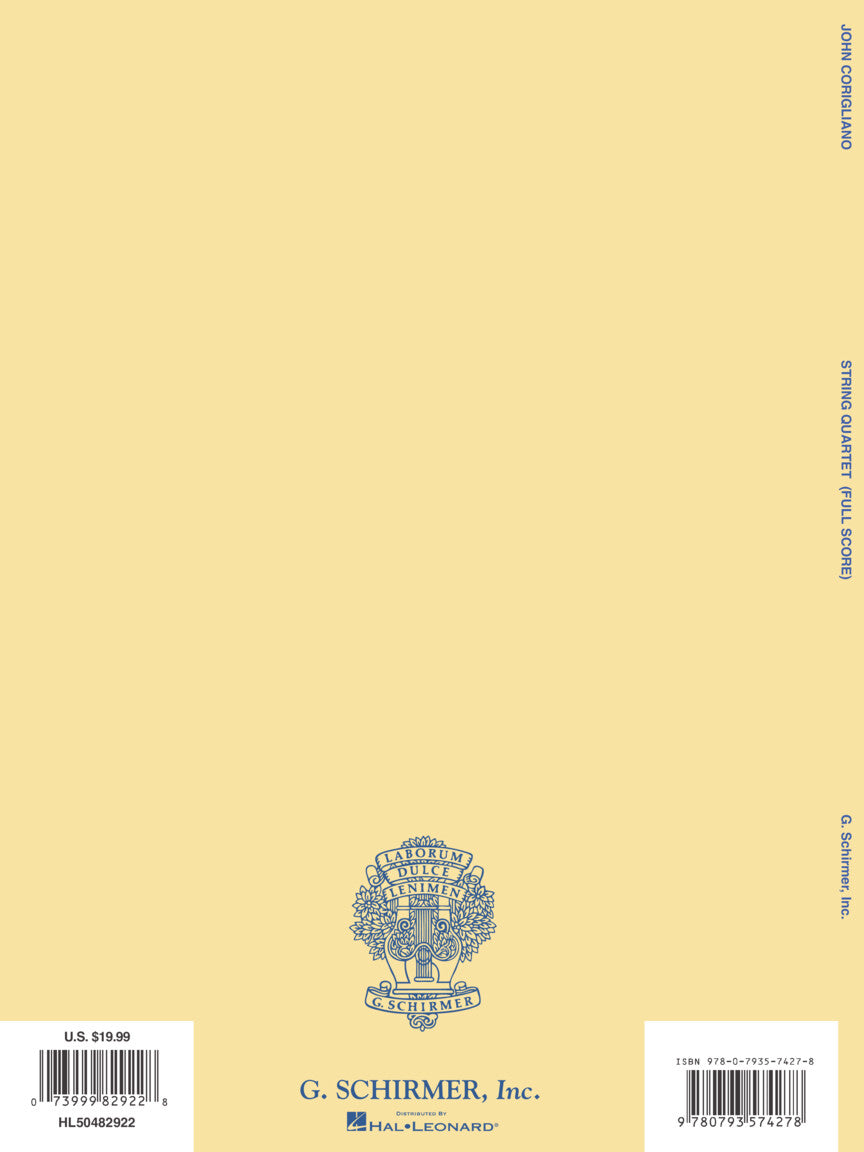 Corigliano String Quartet Full Score
