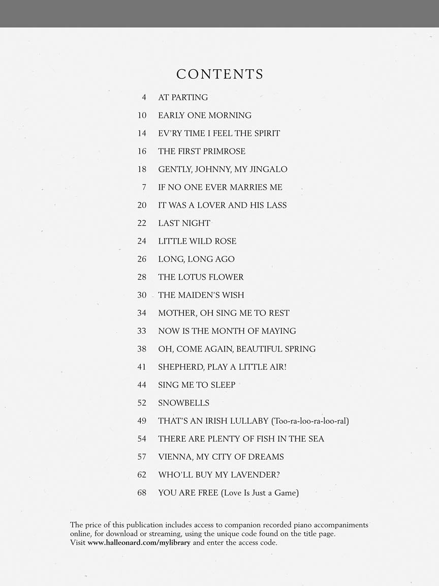 Easy Songs for Beginning Singers - Mezzo-Soprano/Alto