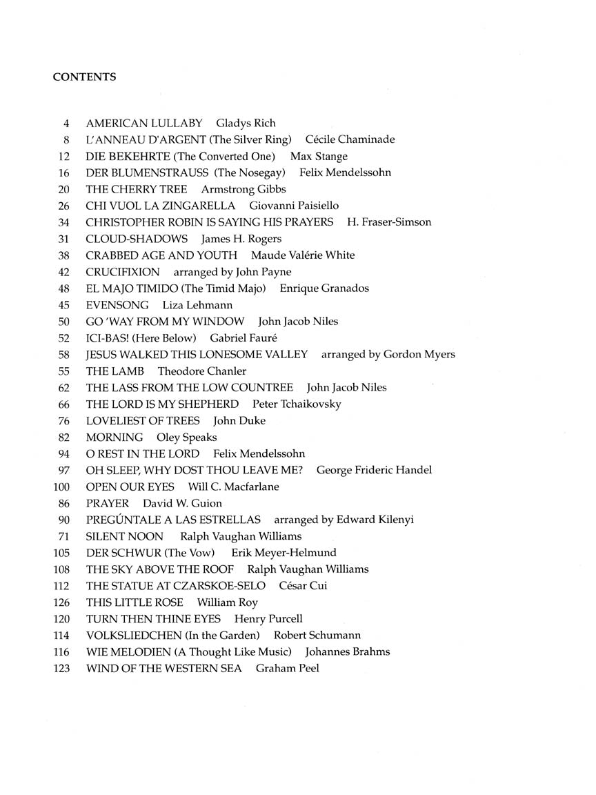 First Book of Mezzo-Soprano/Alto Solos, The