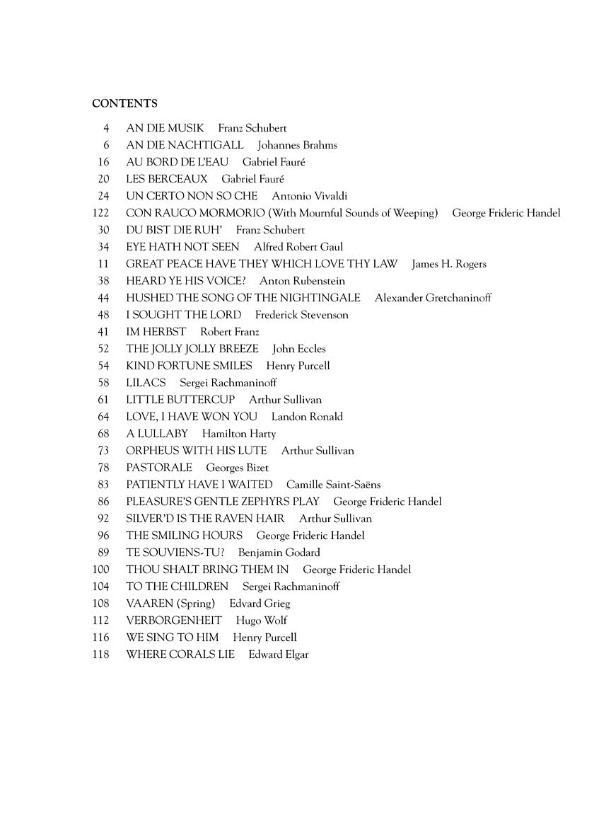 Second Book of Mezzo-Soprano/Alto Solos, The