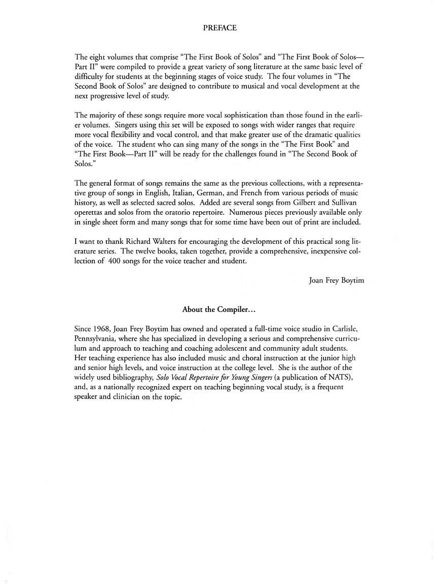 Second Book of Tenor Solos, The