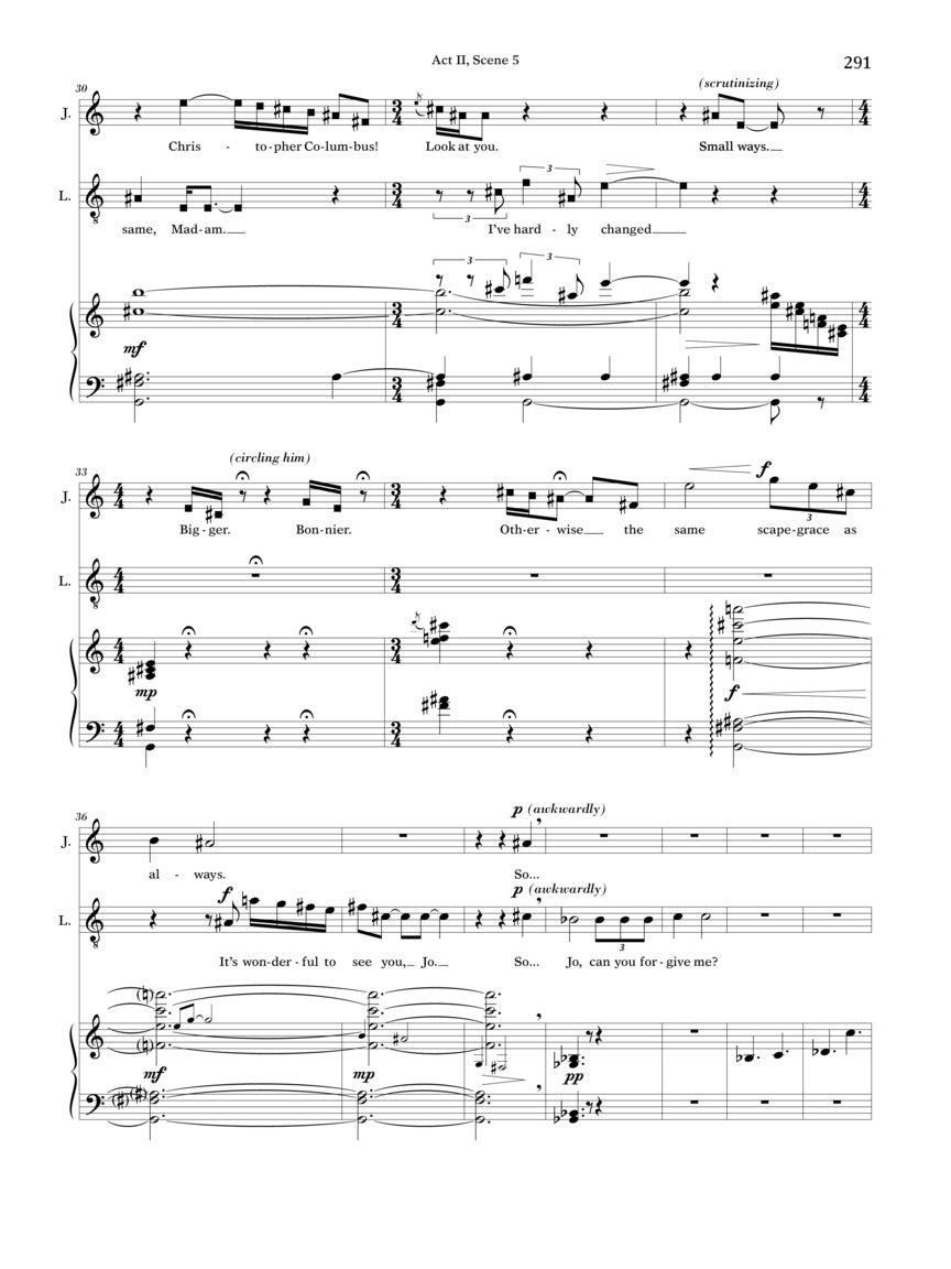 Adamo Little Women Vocal Score