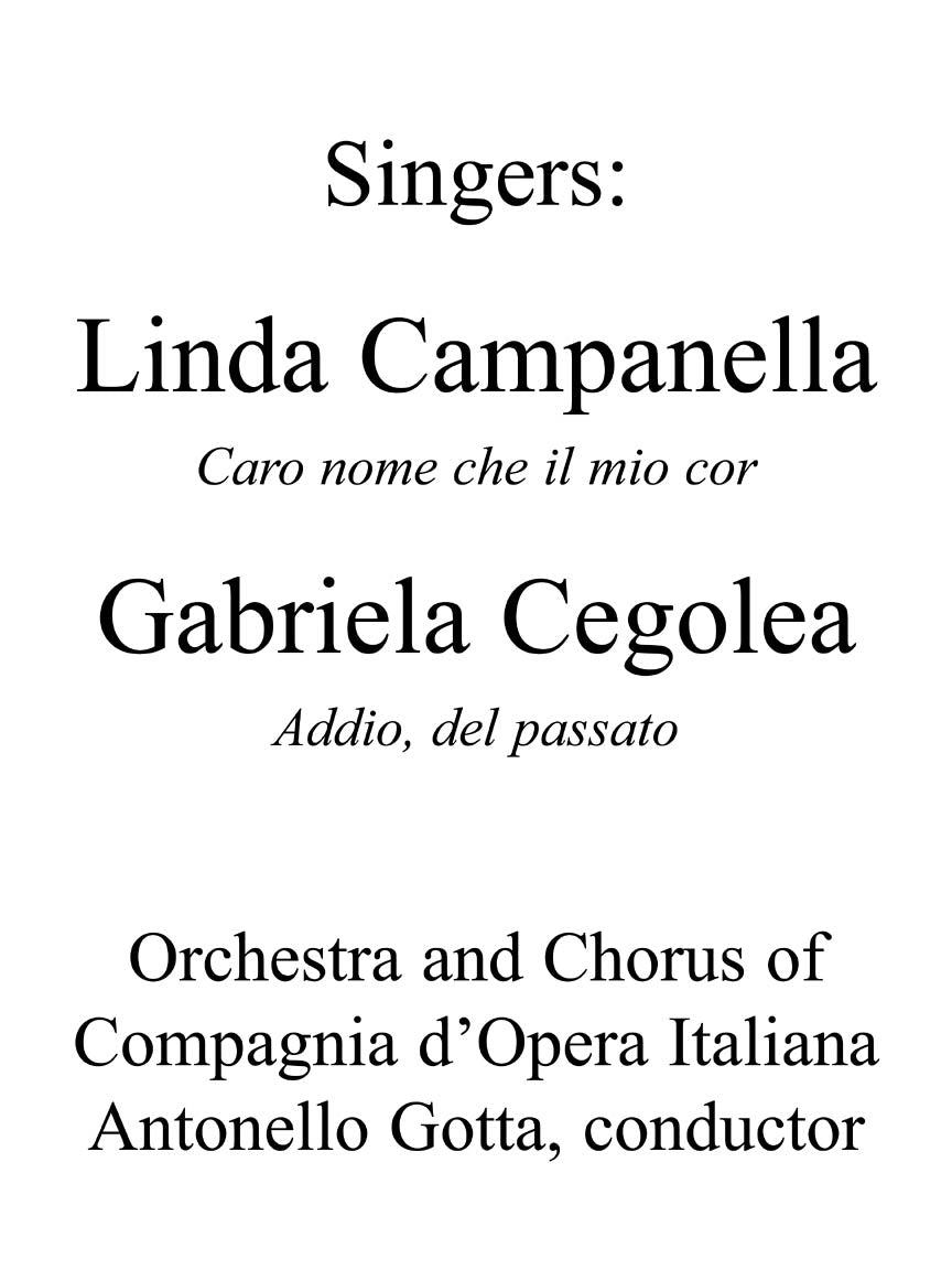 Verdi Cantolopera Collection - Verdi Arias for Soprano