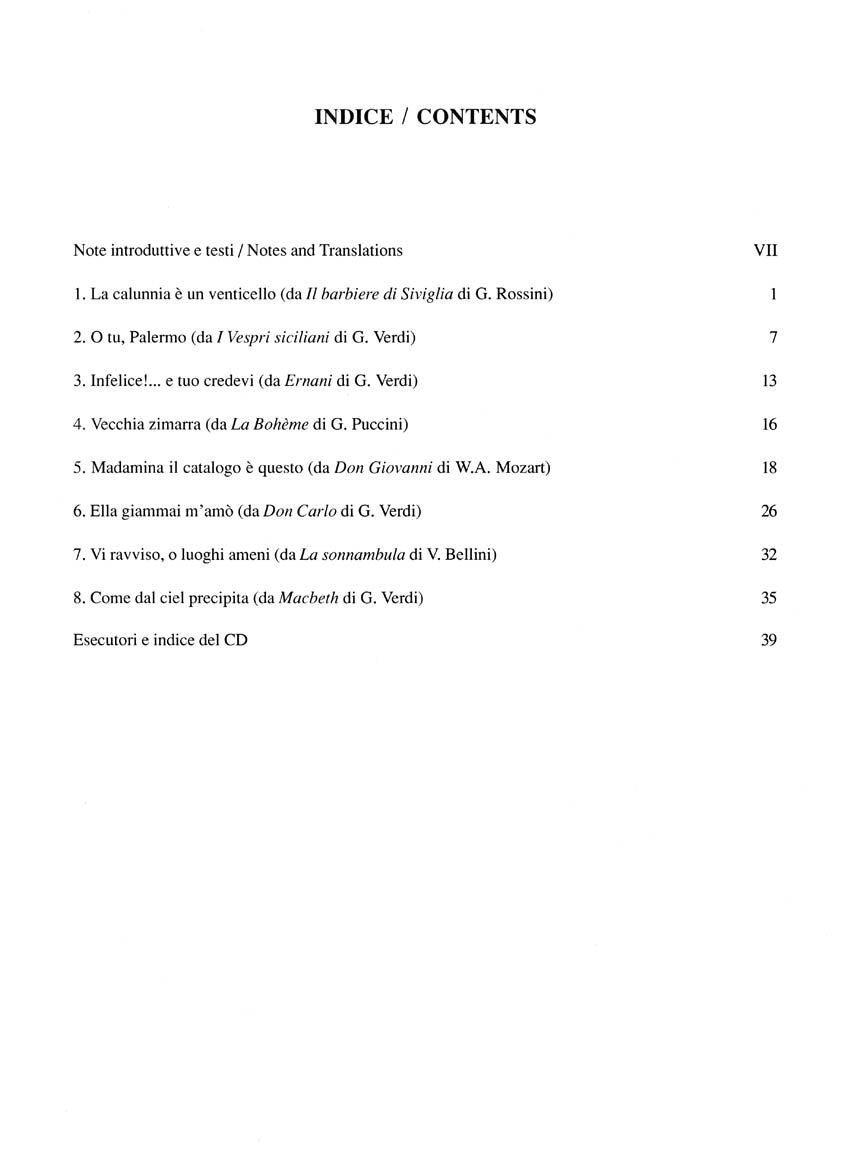 Cantolopera Collection - Arias for Bass (Volume 1)