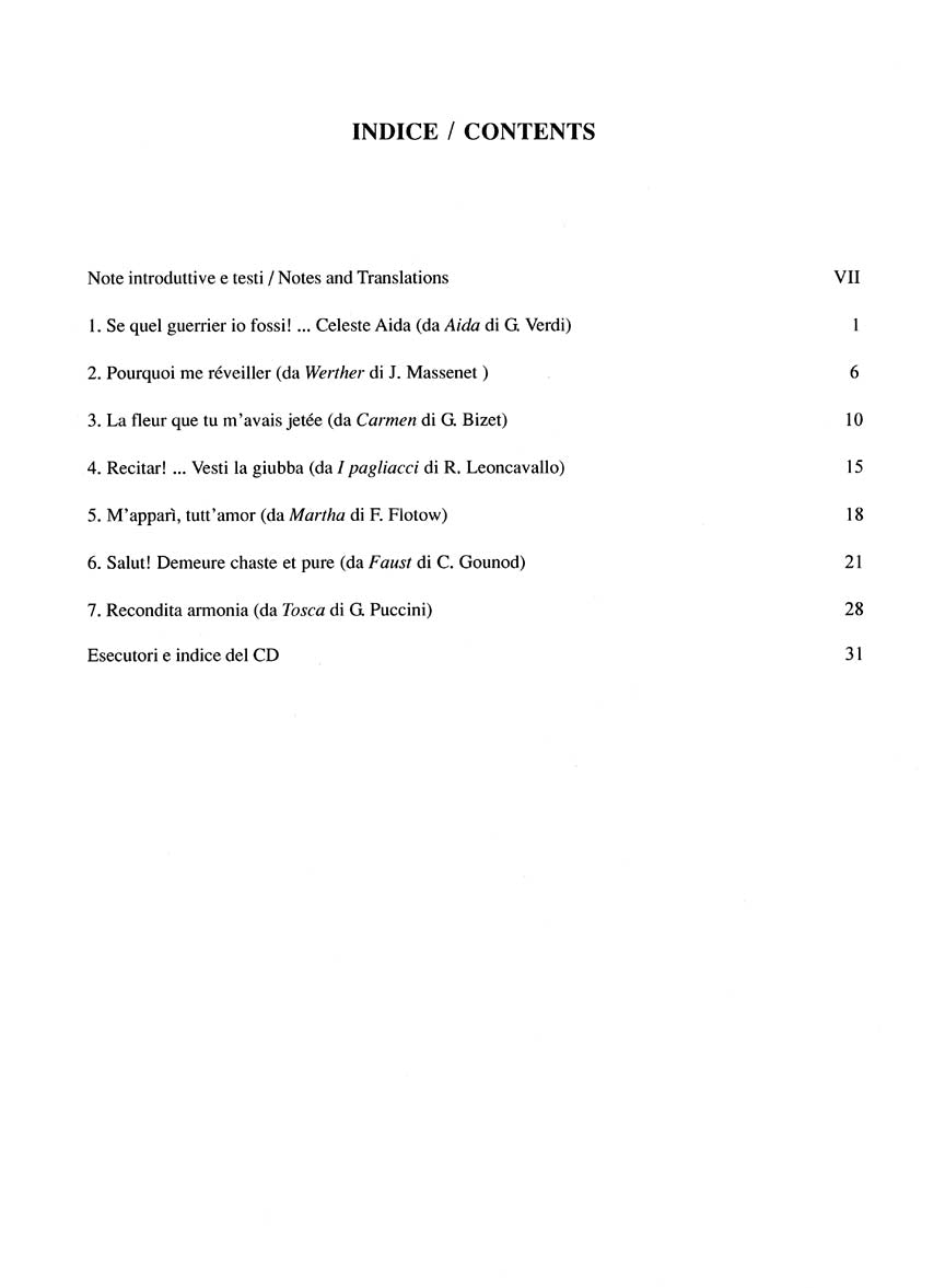 Arias for Tenor - Volume 2 Cantolopera Collection