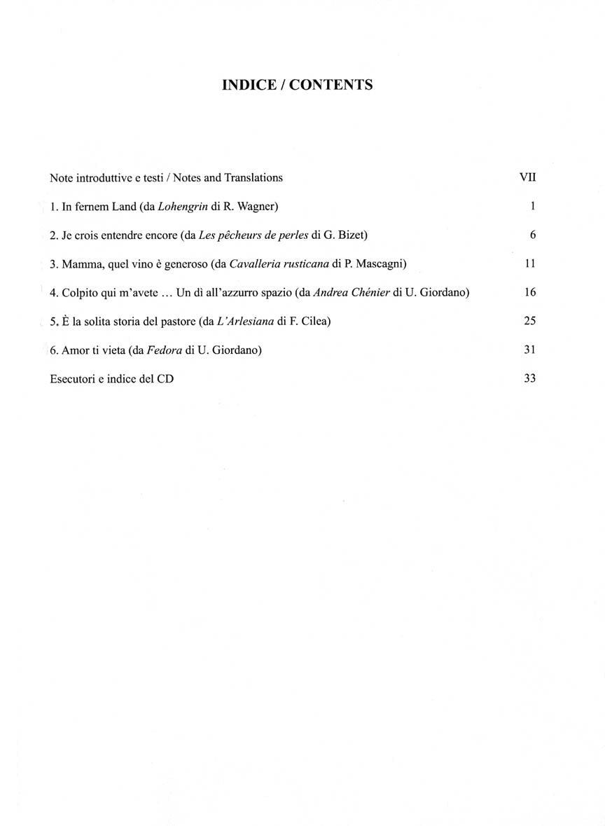 Cantolopera Collection - Arias for Tenor (Volume 3)