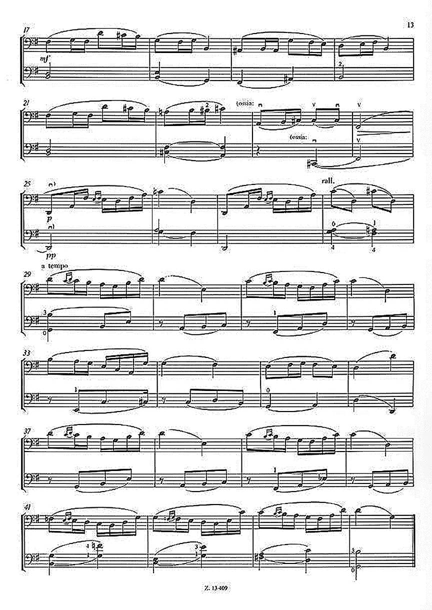 Popper Fifteen Easy Studies, Op. 76/I