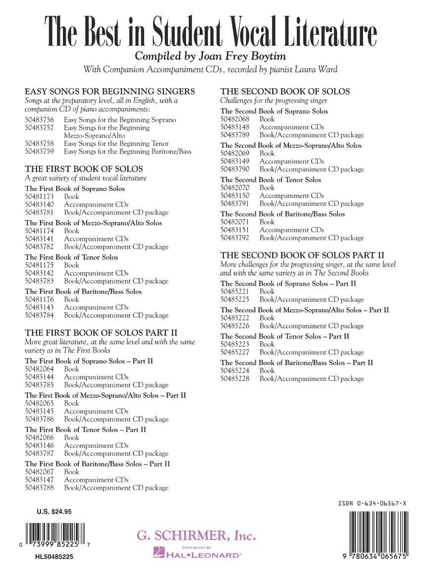Second Book of Soprano Solos - Part II Book/Online Audio