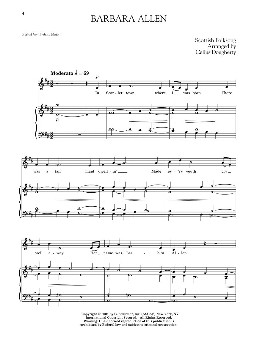 Dougherty, Celius - Folksongs and Chanties