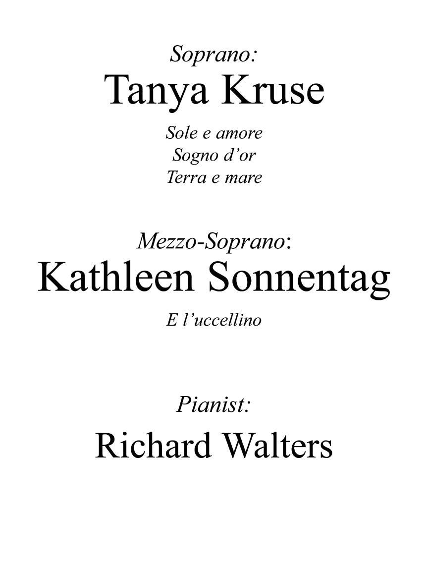 Puccini Vocal Chamber Compositions