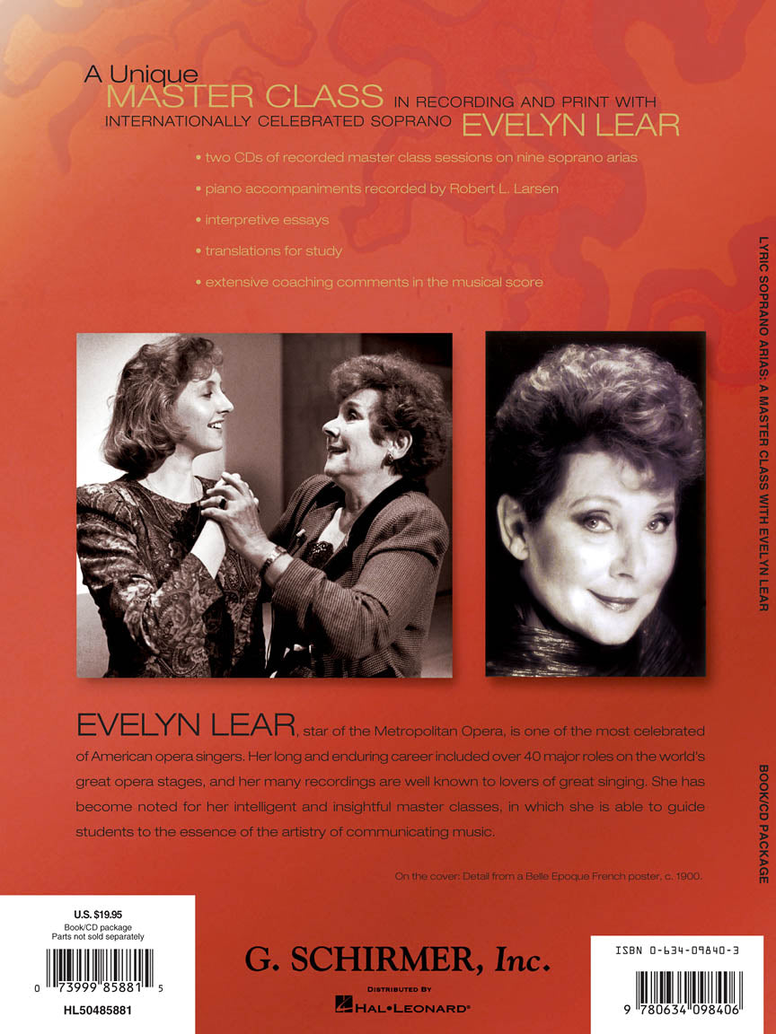 Lear, Evelyn - Lyric Soprano Arias: A Master Class