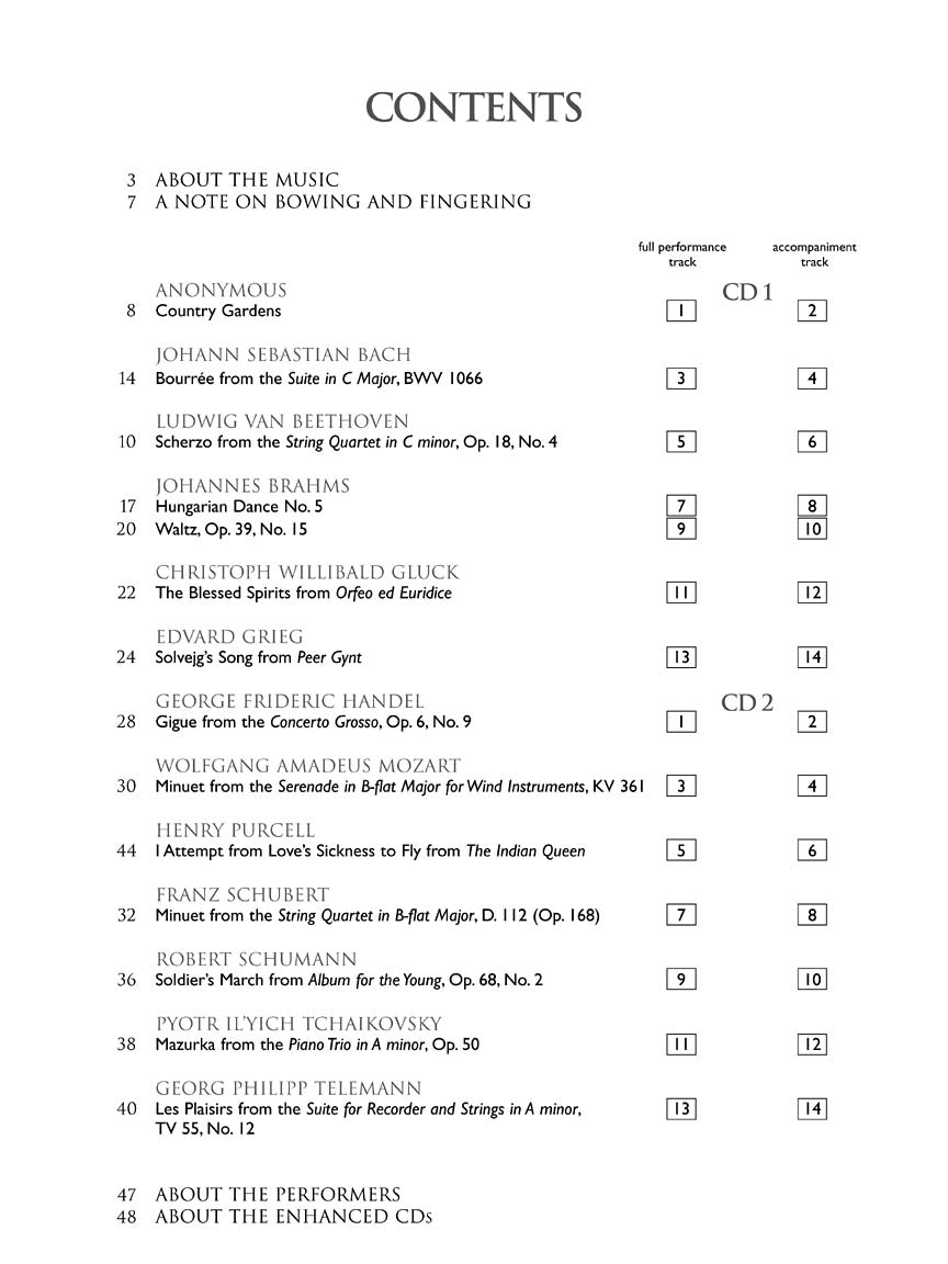 Violin Collection - Easy to Intermediate Level