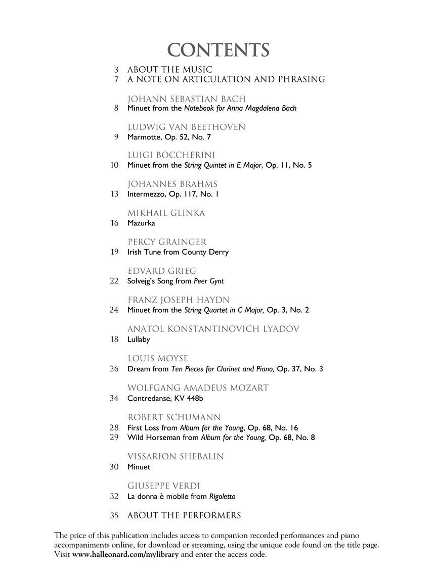 Clarinet Collection, The - Easy to Intermediate Level