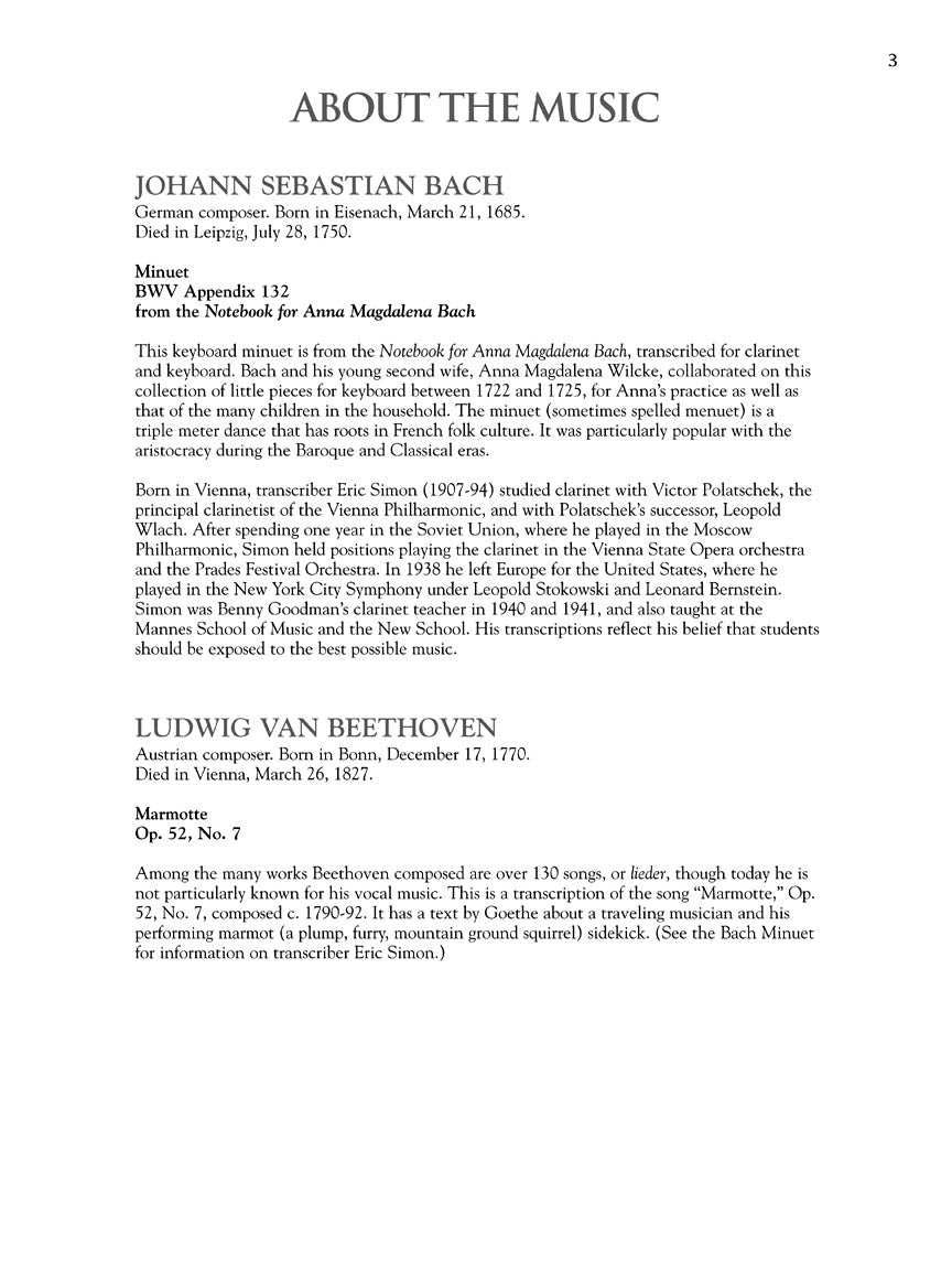 Clarinet Collection, The - Easy to Intermediate Level